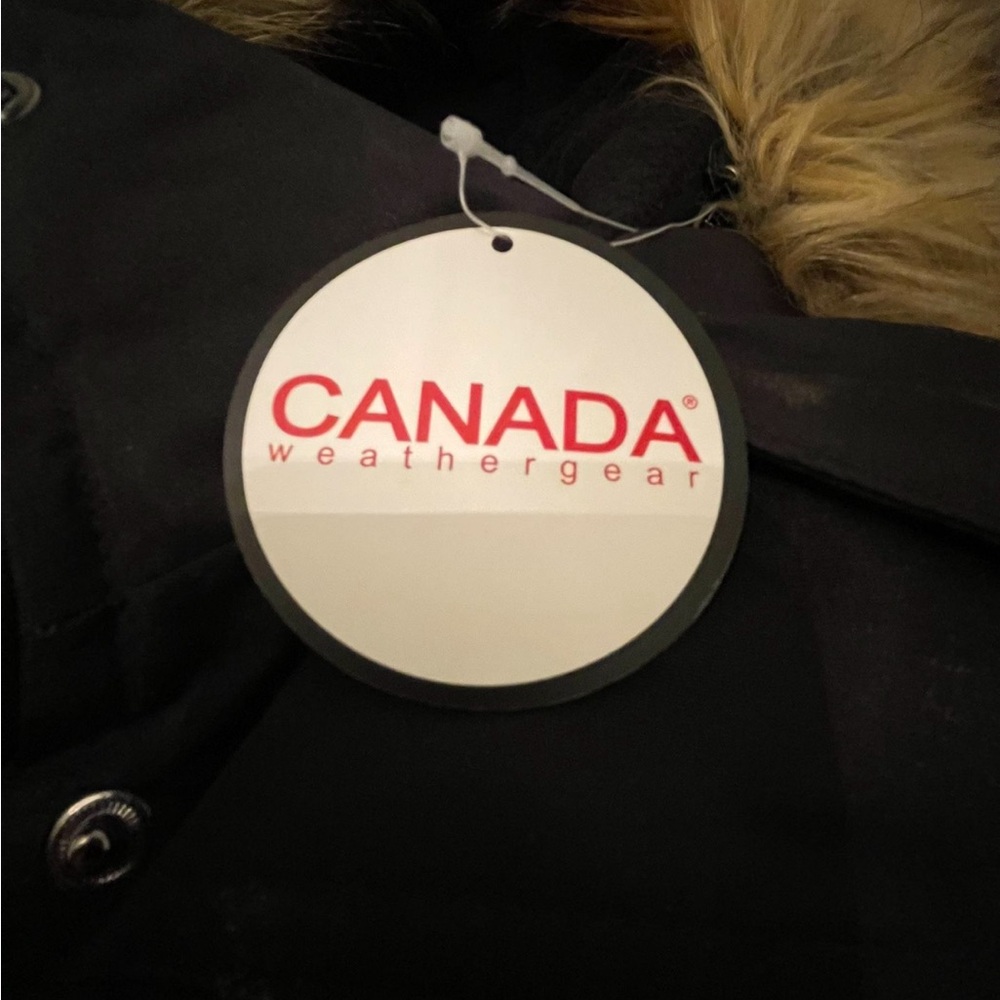 Canada Weather Gear Womens Parka Coat Removable Faux Fur Hood Black Size M-NEW - Picture 9 of 11